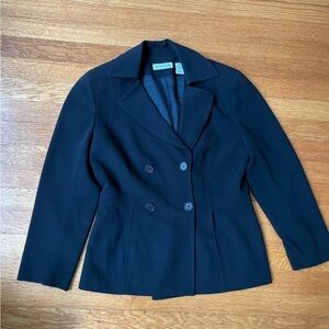 Ann Taylor Blazer Black Double Breasted Petites